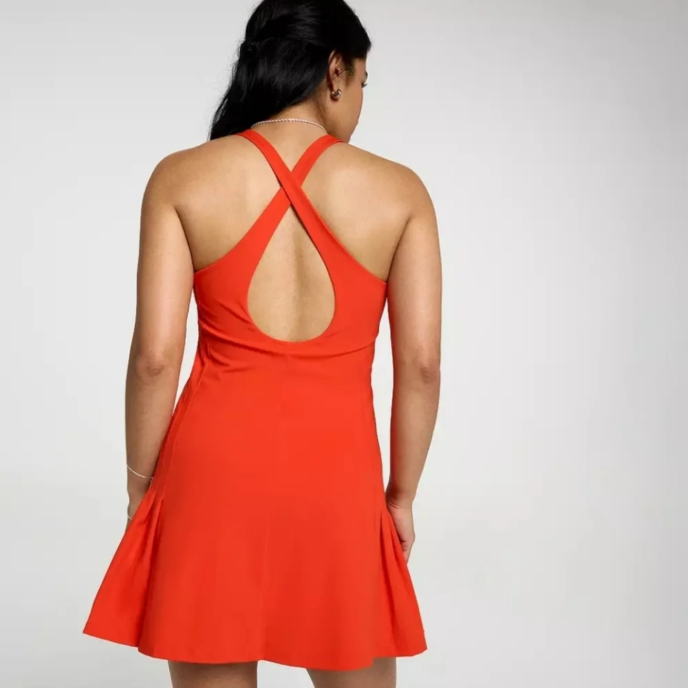 Calia Golf Tennis Dress In Fresh Red - Picture 2 of 9